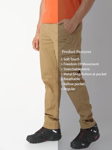 Image of Wildcraft 3 Pocket Cargo Pant, Classic Fit