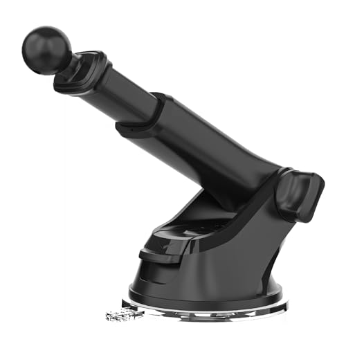 Yianerm Support Téléphone Voiture de Support à Ventouse de Rechange avec Connecteur à Bille, pour Pare-Brise Tableau de Bord GPS Sat Nav Dash Cam Support...