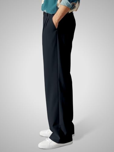 Image of FTX Men's Korean Style Casual Trouser | Premium Lycra Stretch Fabric | Smart Regular Fit | 2 Side Pockets | Comfortable Stretchable Everyday Wear Pants