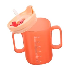 SEWOART Ouderen Zorg Cup Ouderen Zorg Mok Ouderen Drinken Aids Volwassen Voeding Hulpmiddelen Dementie Kom Non Spill Cups Dysfagie Mok Dysfagie Regulerende Cup Kind Anti-morsen Pp Drinkglas