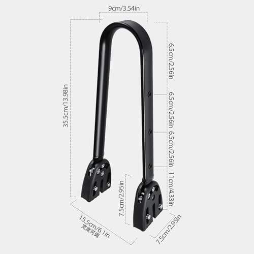 Portaequipajes trasero para bicicleta que soluciona el transporte de carga de 30kg 6
