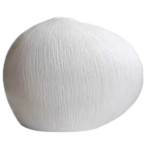 Vase en céramique blanc stable anti-chute pour bouquets