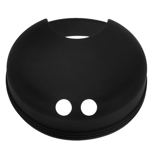TOKIDNY Anti-Spill Splash Guard Cap for Wide Mouth Water Bottles Compatible with Nalgene Easy Sipper Black Plastic Drink Cup Cover Innovative Splash P