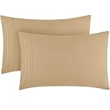 Mellanni King Size Pillow Cases Set of 2 - Iconic Collection Bedding Sheets & Pillowcases - Soft, Co