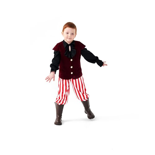 Disfraz completo de vikingo infantil talla Medium rojo miniatura 4