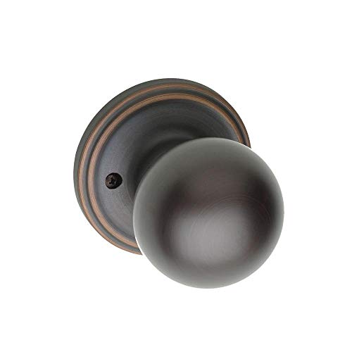 Copper Creek Dummy Interior Door Knob – ANSI Grade-3 Certified, Modern Heavy Duty Handle, Easy Install and Reversible for French Doors & Closets, Non Turning – Tuscan Bronze (1 Pack)