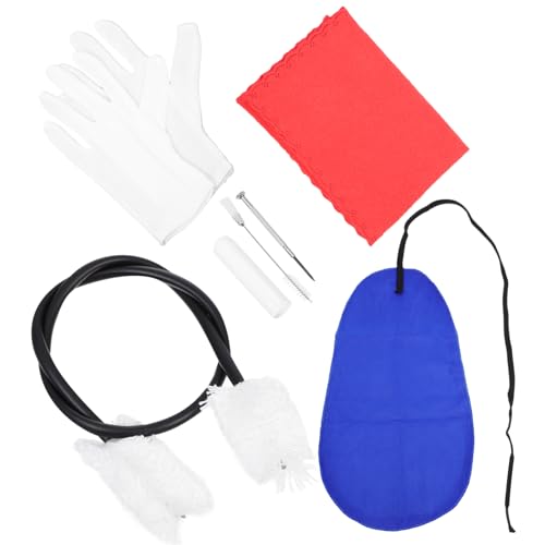 FAVOMOTO Professional Flute Clarinet Cleaning Tools 7pc Musical Instrument Cleaning Kit Saxophone Brush Set
