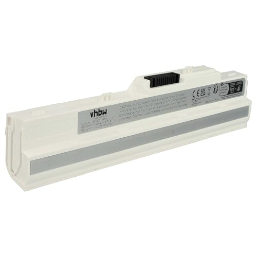 vhbw 1x Akku kompatibel mit Medion Akoya Mini E2312, Mini S5611, Mini E1212 Notebook (2200 mAh, 11,1 V, Li-Ion) weiß