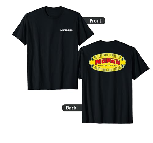 Mopar Vintage 1937-1947 Logo (Front/Back Print) T-Shirt
