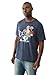True Religion Men's Patch Buddha Tee – Short Sleeve Crewneck Graphic T-Shirt- Midnight Navy, M