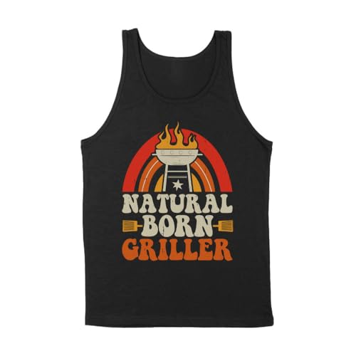 Natural Born Griller Tank Top Unisex Medium Black