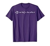 Navier Stokes Equation Nerdy Science Physics Fluid Dynamics T-Shirt, Men, Purple, Small