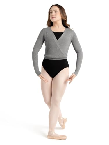 Jersey wrap de punto acanalado 126 para calentamiento de danza 4