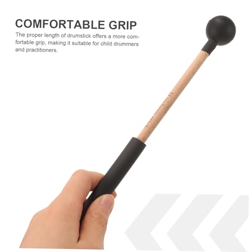2 baquetas largas madera y goma para percusión miniatura 6
