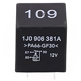 Zilimontt Relais de pompe à carburant ECU de rechange pour moteur de voiture 109 1J0906381A compatible avec les véhicules 1989 2006 sauf modèles MK5