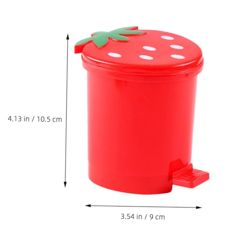 Papelera de Escritorio Mini Roja en Forma de Corazón miniatura 2
