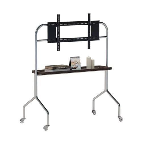 SwiftLink �e���r�X�^���h �L���X�^�[�t�� �X�e�����X�� �Ǌ� 43~75�C���`�Ή� ���o�C���e���r�J�[�g TV�X�^���h �ω׏d80kg �������߉\ �ړ��� �ؖڒ� �I�t�� ��e�ʎ��[ �ȃX�y�[�X �I�t�B�X/���r���O���[��/�Q���p �Ɩ��p ��