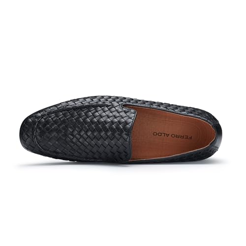 Image of Ferro Aldo Men's Dress Loafer Collection | Modern & Classic Slip-On Styles | Available in Suede, Woven, and Wholecut