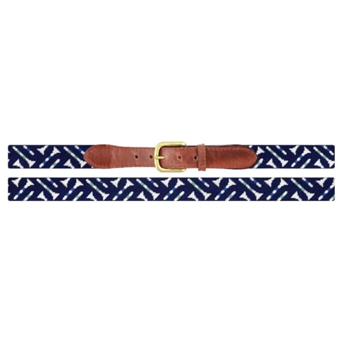 Smathers & Branson Golf Tee Pattern Needlepoint Belt2