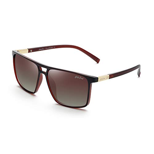Image of grey jack Oversized Polarized Sunglasses Stylish,Large Size Rectangular Sunglasses UV Protection for Men Women S2202