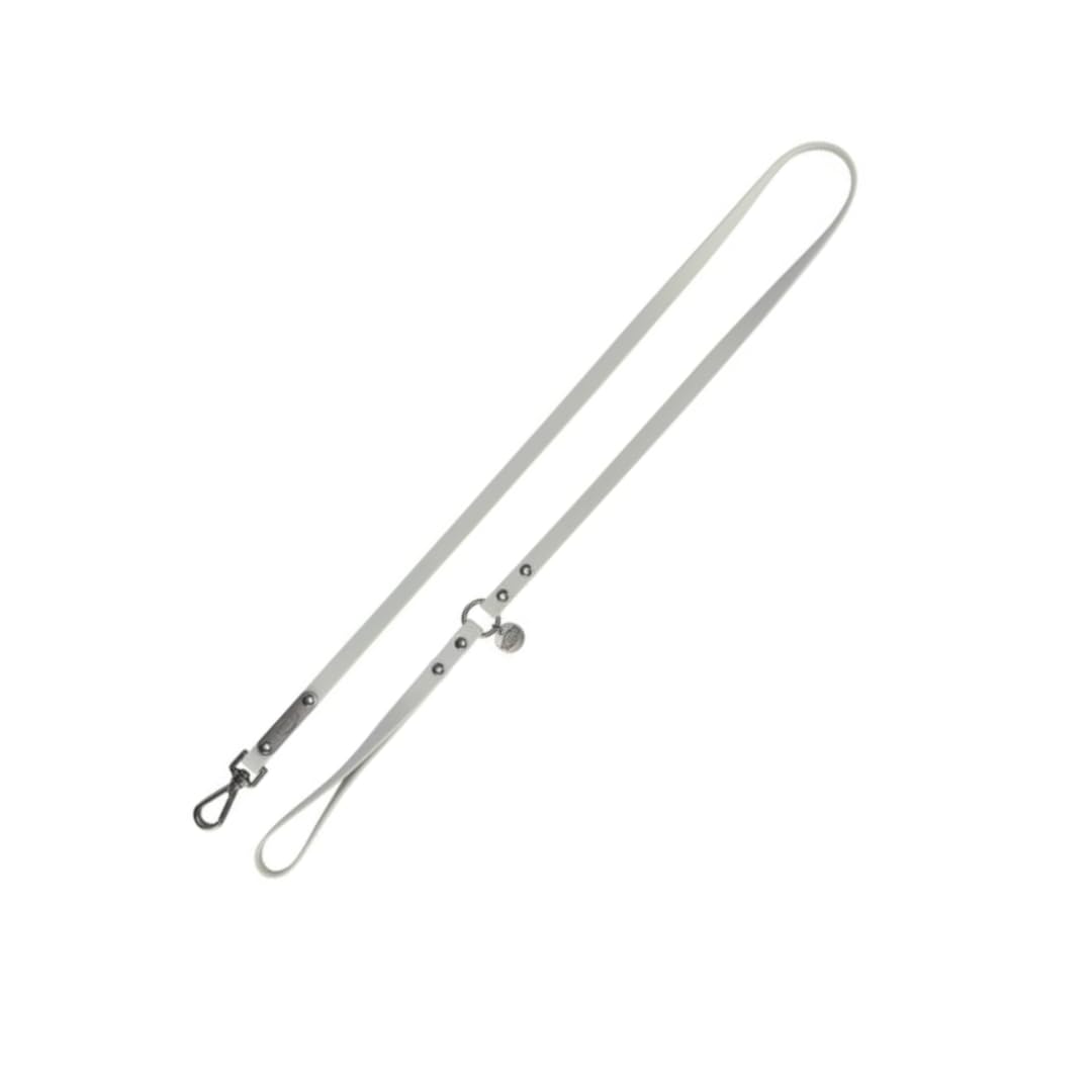 TRIXIE CityStyle S-M Dog Lead, 1.20 m/13 mm, Light Grey, PVC Lead for Dogs, Non-Slip, Water-Repellent & Washable for Small, Medium & Large Dogs, 1971016