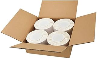 Thermal Label Stickers, SJPACK 4”x6” Shipping Mailing Labels with Perforated Line, Compatible with Rollo, MUNBYN, Brother and Zebra Thermal Label Printers Blank 1000/Roll,4 Roll