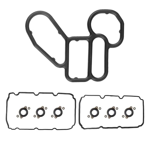 Image of 15302-5G0-A00 Oil Filter Adapter Gasket & 0362072 120305G0000 120505G0000 Valve Cover Gasket Sets Fits 2013-2024【Acura】MDX /RDX /RLX /TLX【Honda】Accord /Crosstour /Odyssey /Passport /Pilot /Ridgeline 3.5L 3.0L