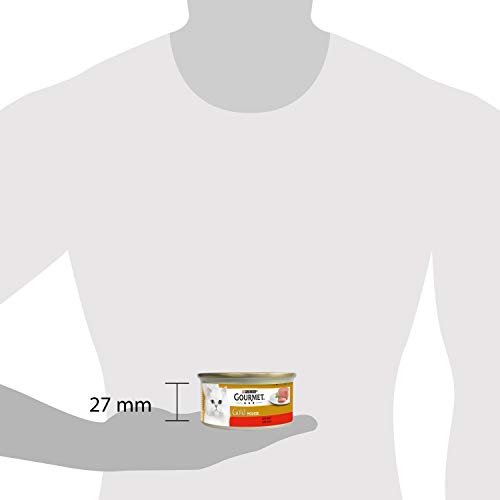 Katzenfutter Gourmet Gold mit Rindfleisch Select 85gr