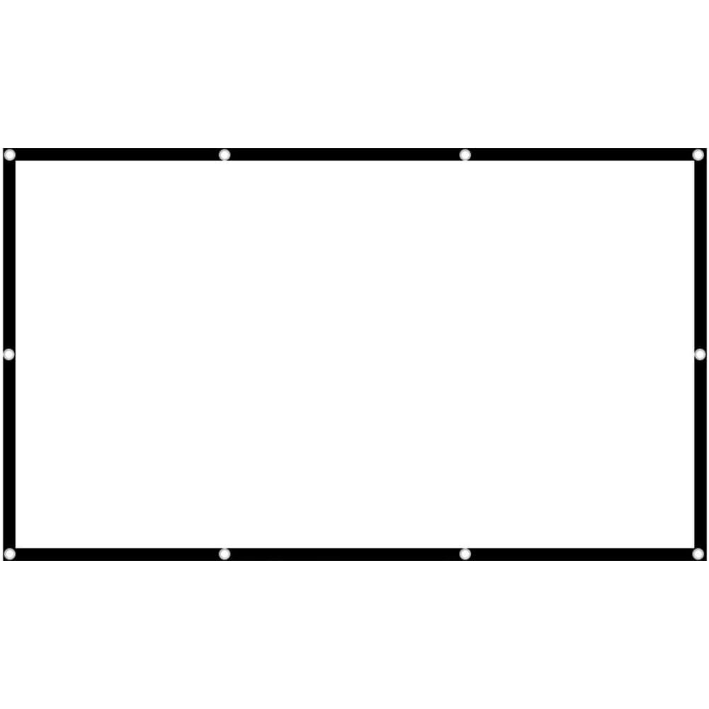 Pantalla de proyección de 150" plegable tipo cortina portátil doméstica