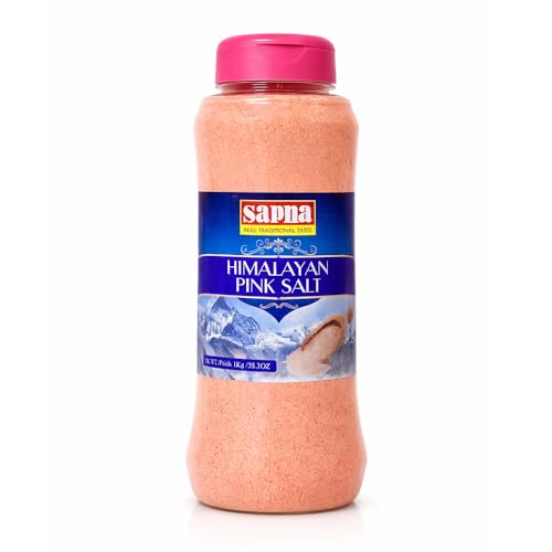 Himalayan Pink Salt 1kg Fine Pure Natural Unprocessed Salt for Cooking & Baking | Mineral Rich Food Grade | 84+ Essential Trace Minerals | Vegan | Gluten Free | Unrefined