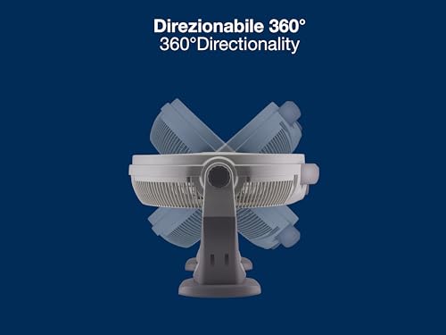 BEPER P206VEN560 Bodenventilator, 100W Leistung, Bodenventilator mit 5 großen Flügeln, 3 wählbare Geschwindigkeiten, Grau