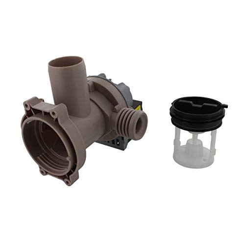 Haier Part Genuine Haier HW50, HW60, HW70, HW80, OWM20260-D; Proline PFL612W-F/PFL612W-F1 Type Drain Pump Base & Filter Housing Assembly