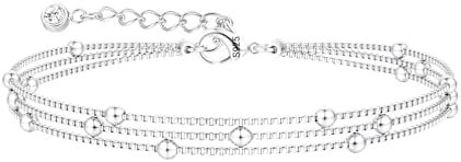 FIOROYAL Sterling Silver Bracelet for Women- Silver Chain Link La...