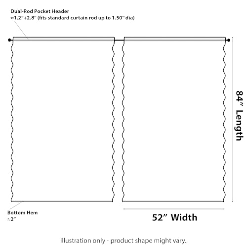 Kotile Pink Lace Curtains for Bedroom - Country Floral Knitted Curtains 84 Inches Long, Scalloped Sheer Drapes for Girls Room, Rod Pocket Privacy Coquette Window Curtain, 52 x 84 Inch, 2 Panels