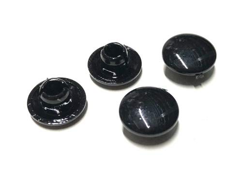 4x Kappen schwarz passend für M6 Innensechskant-Schrauben – Schraubenabdeckung für Roller, Scooter, Mofa – Ø 10,5 mm – Schraubenkopf-Abdeckung aus Kunststoff