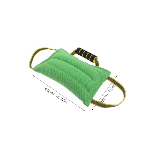 Almohada de mordida resistente GANAZONO de tela duradera con asas para entrenamiento de perros 3