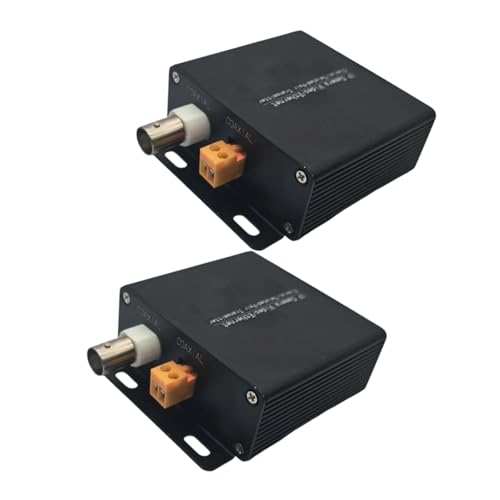 CUNZJIA Extensor coaxial de cámara de Internet Ethernet a cable de vídeo coaxial convertidor soporta transmisión de 500 m para sistemas de seguridad