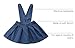 LXXIASHI Toddler Girls Denim Dress Suspender Denim Skirt Infant Baby Girl Strap Dress Overalls Outfit (Dark Blue, 4-5 Years)