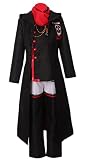 Anime D.Gray-man Hallow Allen Walker Cosplay Costumes Halloween Suit Customize (Medium, Black)