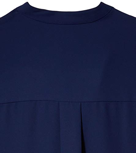 Image of Anne Klein womens Split Neck Long Tunic Blouse