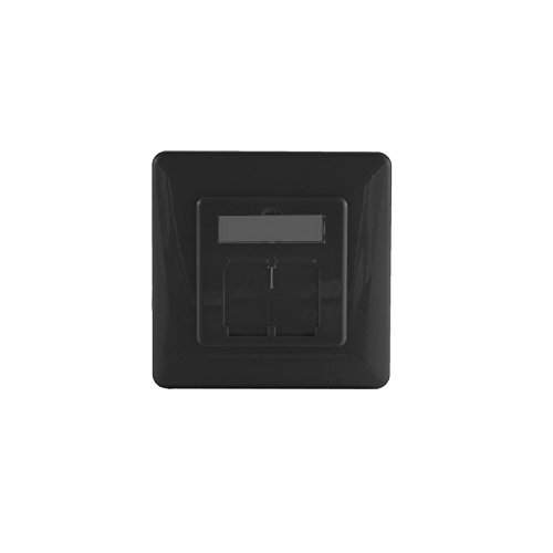 Preisvergleich Produktbild Abdeckrahmen für Netzwerkdosen, anthrazit