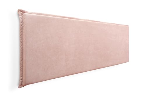 SUENOSZZZ-ESPECIALISTAS DEL DESCANSO Cabecero de Espuma Jazmin Foam Liso con Ribete, Desenfundable, para Camas de 80 y 90 (94 x 52 cm) Tela Salmón