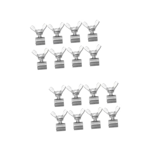 COSMEVIVI 2sets 2-4mm Wire Rope Fasteners Cable Clamp Set Crimps Hooks Stainless Steel for Lifting Securing 8pcs*2