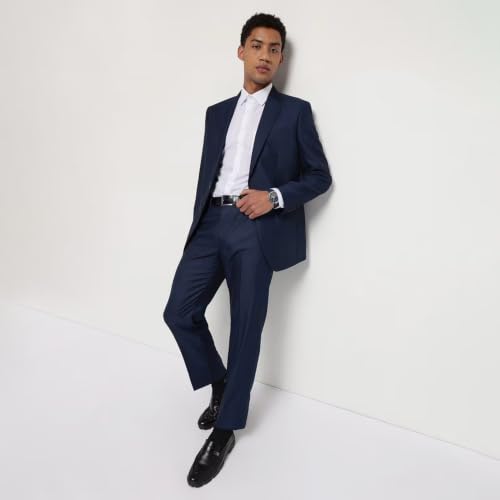 Image of Marks & Spencer Slim Fit Lapel Collar Solid Suit Blazer