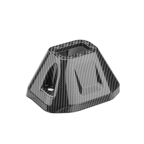 Protector de escape para Honda Click 125 y 150 en fibra de carbono brillante negro