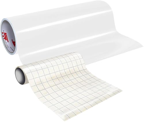 ORACAL 651 Permanent Glossy Vinyl - White - 12" x 15ft w/Tra...