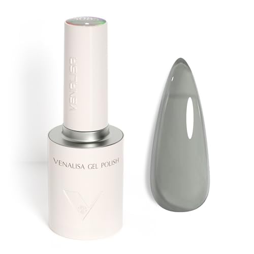 VENALISA Jelly Grey Gel Nail Polish 1 Pcs 10ML Transparent Sheer Soak Off UV Gel Salon Manicure DIY at Home
