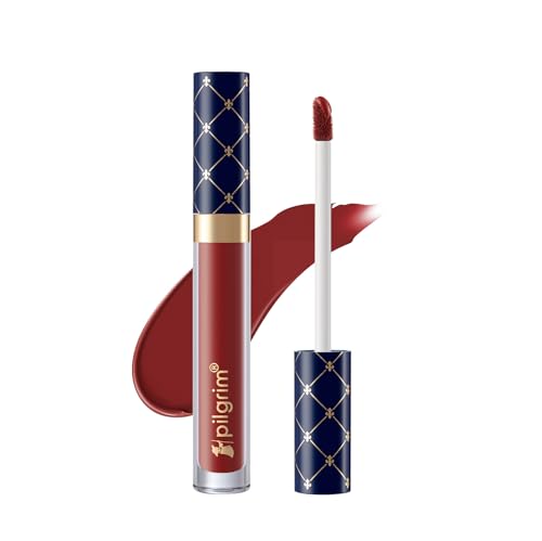 Image of Pilgrim Oh So Creme! Premium Matte Liquid Lipstick | Most Lightweight & Transfer-proof Lipstick | Highly Pigmented & Long-Lasting | 3.5ml (Rouge Crush-13)