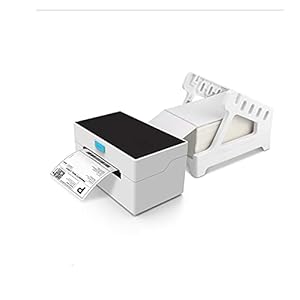 Mini Label Printer High Speed ​​Label Barcode Printer USB Bluetooth Thermal Printer Label Maker Sticker Shipping Express Label Printer Office Supplies (Color : Usb bluetooth)
