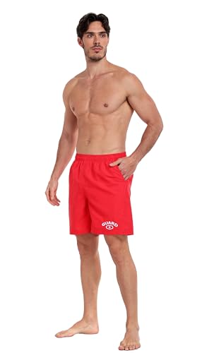 Adoretex Men's Guard Board Shorts Swim Trunks Mesh Liner2